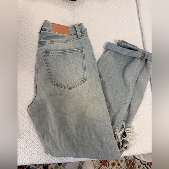 Pistola boyfriend Jean Relaxed Roller Distressed Denim Jeans Light Blue - Picture 7 of 10